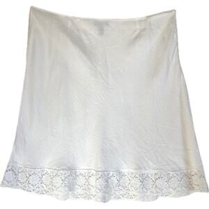 I.N.C. International Concepts Woman 100% Linen White Skirt Woman's Size 22W